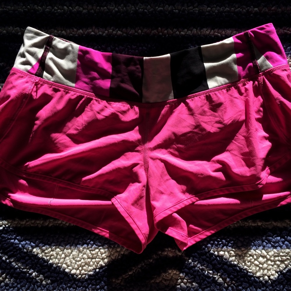 Pink Lululemon Speed Up Shorts - 8